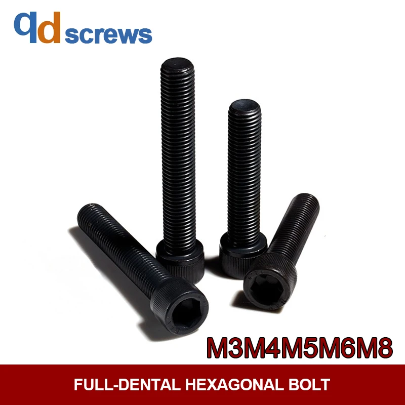 

Grade 12.9 M3M4M5M6M8 Full-Dental Hexagonal Bolts