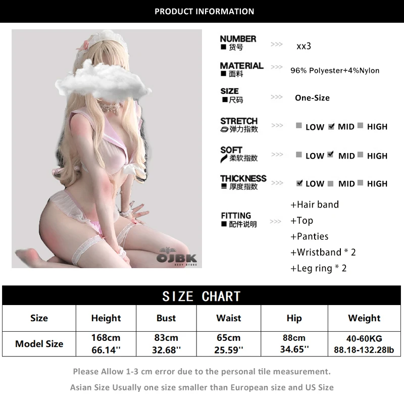 OJBK Sexy Lingerie Erotic See Through Cosplay Costumes Kawaii Lace Top Panties For Women Red And Pink Sailor College Lady Outfit