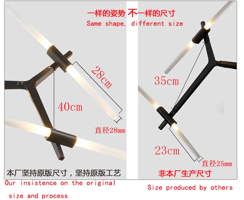 Villa tree branch lamp  Post modern designer Nordic led chandelier tree fork restaurant chandelier villa tree fork Chandelier
