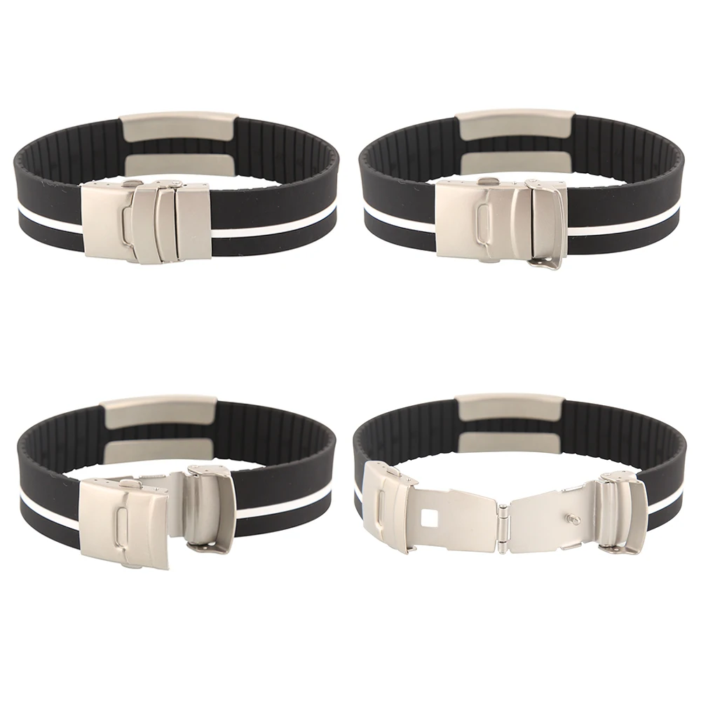 Custom Children ID Bracelet Child Engraved Identification Bracelets Baby SOS Wrist Band Kids Boys ID Safety Silicone Wristbands silicone bracelet anti lost wristband medical alert bracelet