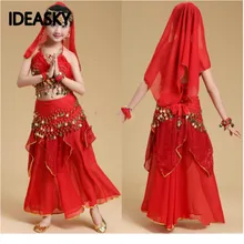 Взрослый египетский Индийский Болливуд танец живота костюм набор костюма для танца живота для женщин профессиональный ребенок девушка Восточный Костюм Одежда