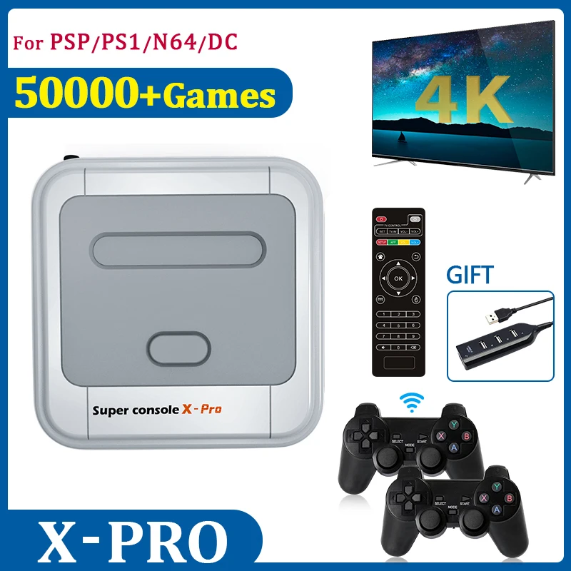 Buy Super Console X Pro Retro Video Game Consoles TV Box Games For PSP