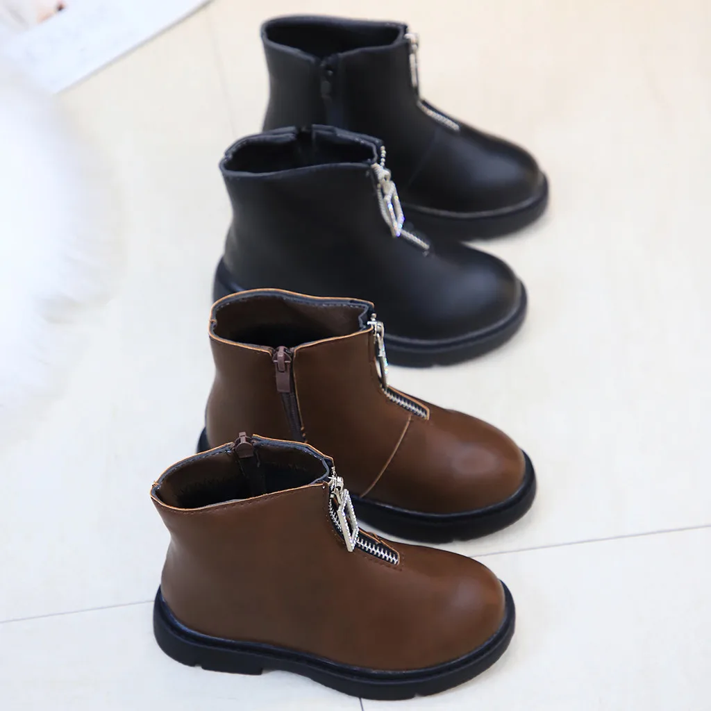 Hot Sale Kids Boots Boys Girls Winter Warm Baby Toddler Infant Retro Shoes Short Boots For Girls Warm Winter Детская Обувь
