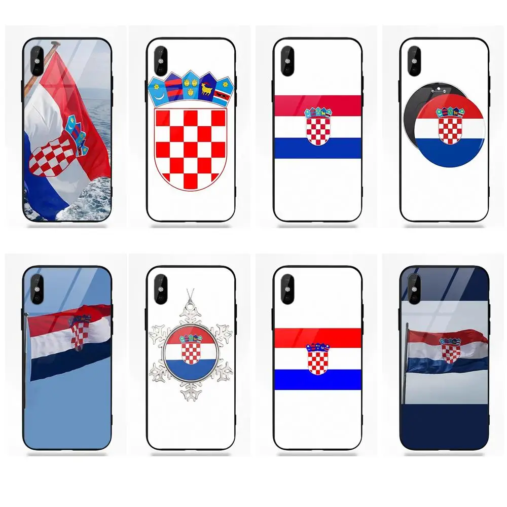 Винтажный Ретро Хорватский национальный флаг для Apple iPhone 5 5C 5S SE 6 6S 7 8 Plus X XS Max XR |