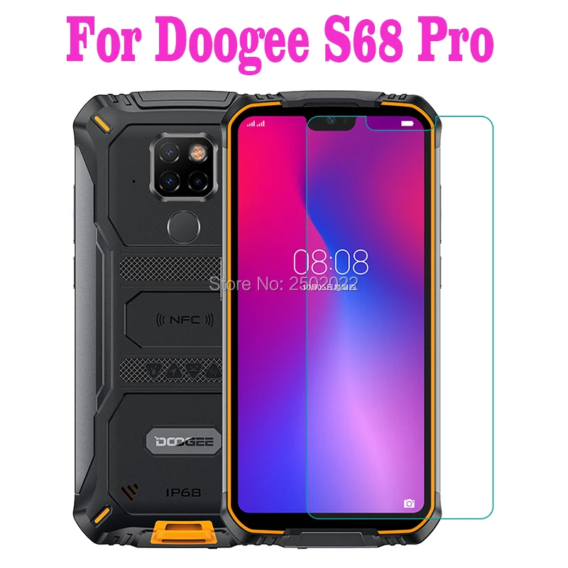 Закаленное стекло премиум-класса для Doogee S68 Pro 2 шт. защита экрана 9H