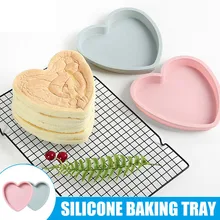 Силиконовая форма для торта сердце муссы хлеб форма для выпечки противень инструмент многоразовые антипригарные нетоксичные формы для торта