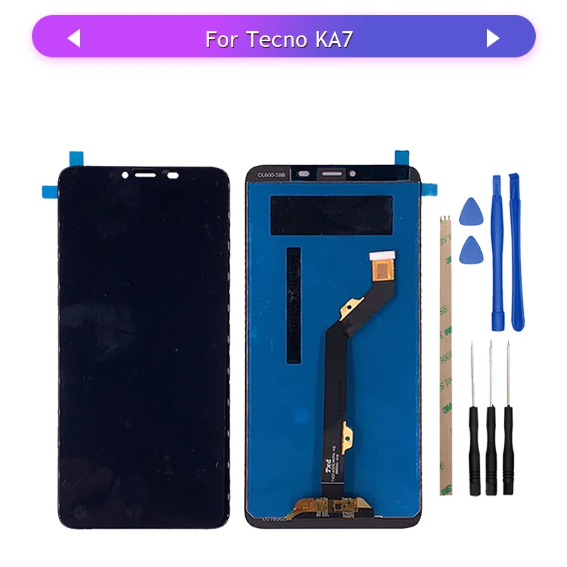 Для Tecno KA7 ЖК-дисплей с сенсорным экраном для Tecno Spark 2 KA7 ЖК-экран дигитайзер полная сборка Замена с инструментами