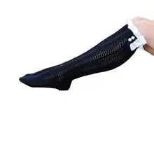 Женские гольфы с кружевной отделкой, полые цветочные носки 60 см 55 г