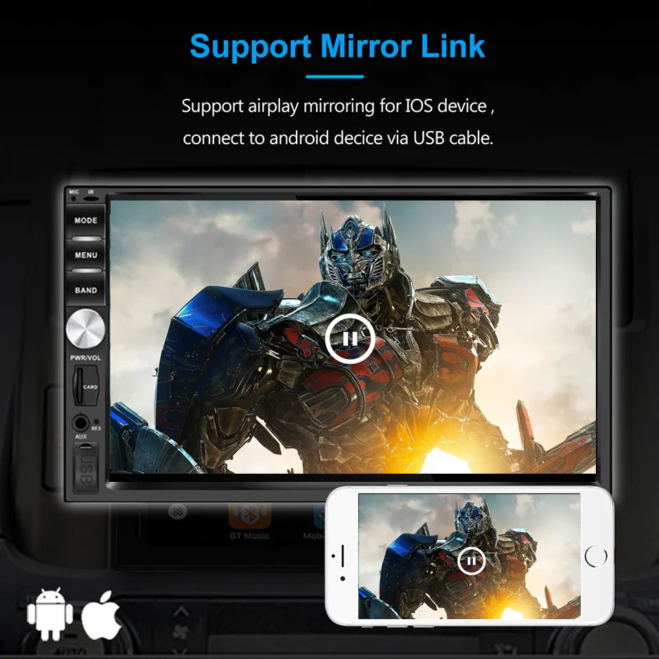 Discount Android 9.0 Car Stereo 2 Din Quad Core Head Unit 7