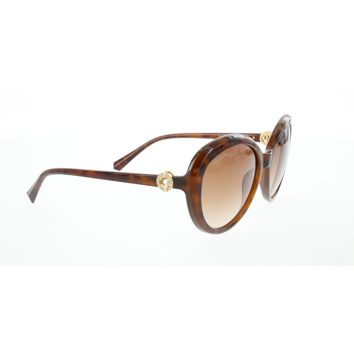 

Women's sunglasses swr 0204 52f bone Brown organic oval aval 58-19-140 swarovski