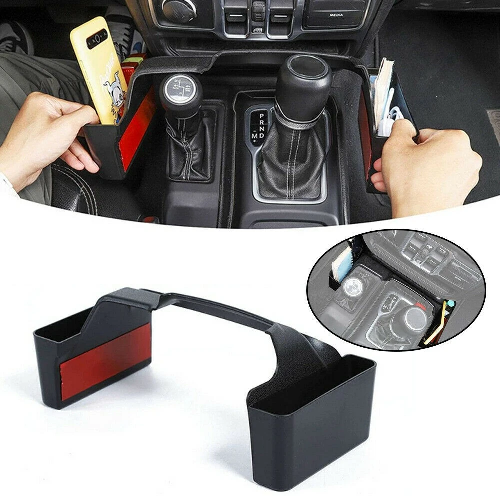 Center Console Side Storage Box Gear Shifter Auto Transmission Organizer Tray Interior for 2018-2021 Jeep Wrangler JL/JLU Rubicon Jeep Gladiator JT PAMASE Car Gear Shift Storage Box Black Center Console Side Storage Box Gear Shifter Auto Transmission Organizer Tray Interior for 2018-2021 Jeep Wrangler JL/JLU Rubicon Jeep Gladiator JT PAMASE Car Gear Shift Storage Box Black