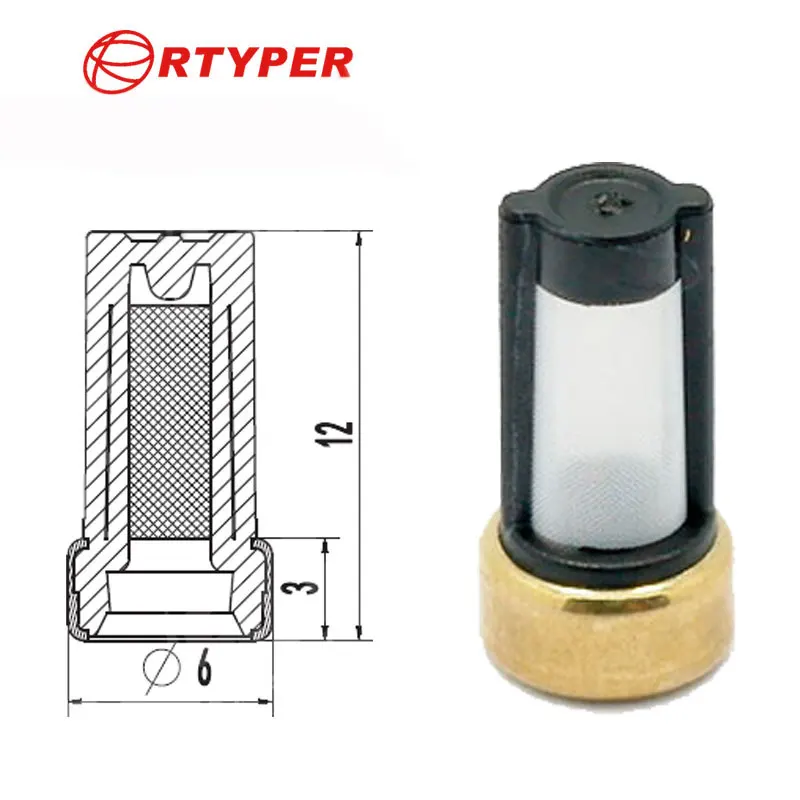 1000 PCS Universal Fuel Injector Micro Filter ASNU03C 11001 For B osch