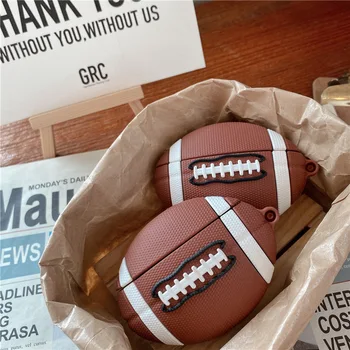 

For Airpods Case,American Football Case For Airpods 1/2 Case,Soft Silicone Earphone Headphone Cover For Airpods Pro Case