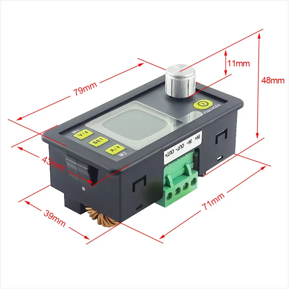 DPS5005-USB постоянного dc-dc источники Напряжение текущий понижающий Питание понижающий Напряжение преобразователя вольтметр с алюминиевой крышкой, 50В 5A