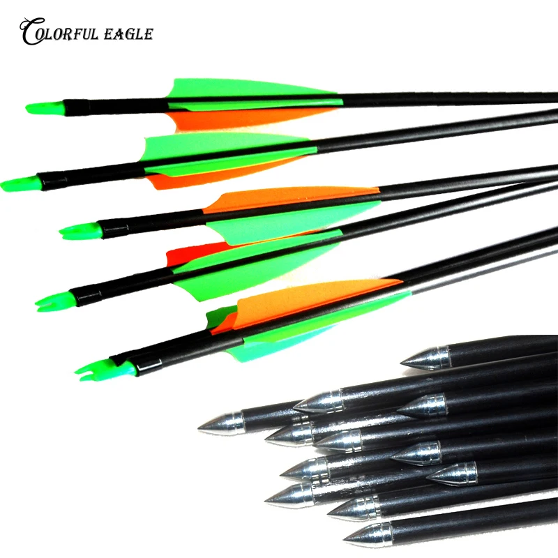630pcs/lot Fiberglass Arrow Target Practice 28"29"30"31.5" Spine 500