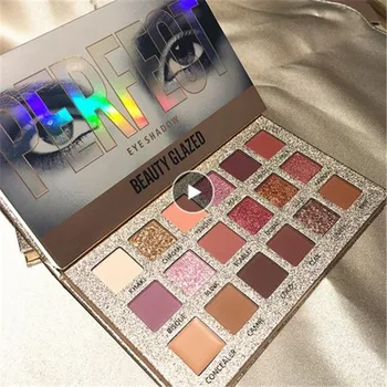 

Beauty Glazed 18 Colors Makeup Glitter Matte Eyeshadow Palette Glitter Pigment Smoky Eyeshadow Palette Waterproof Cosmetic TSLM1