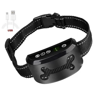 

Electric Shock-Humane Safe Training Charging Collars USB Pet Toys Collar Barking Stop Vibration Sound For Dogs