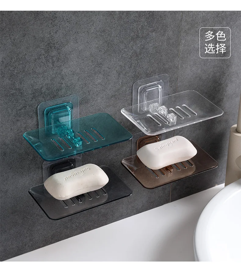 Прозрачное кристаллическое мыло в европейском стиле, настенное подвешивание для ванной комнаты, пробитая мыльница для ванной комнаты