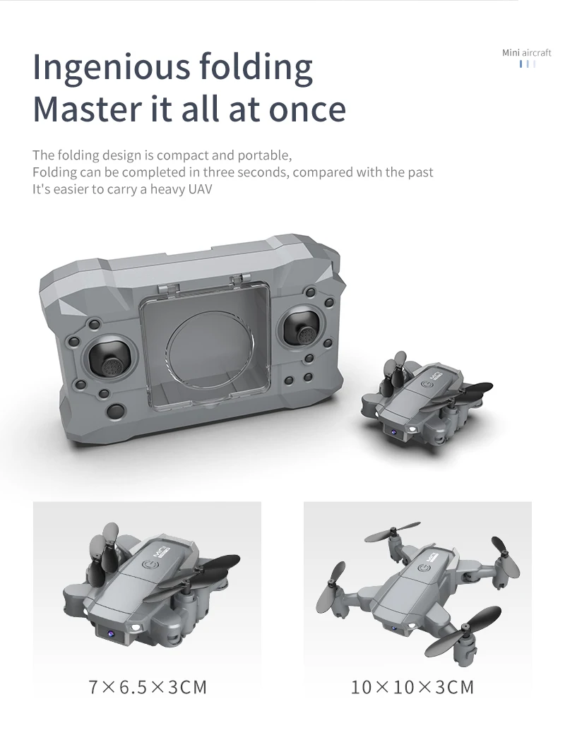 KY905 мини-дрон с 4K камерой HD складной квадрокоптер Один ключ Возвращение Wifi FPV R – купить по низким ценам в интернет-магазине Joom