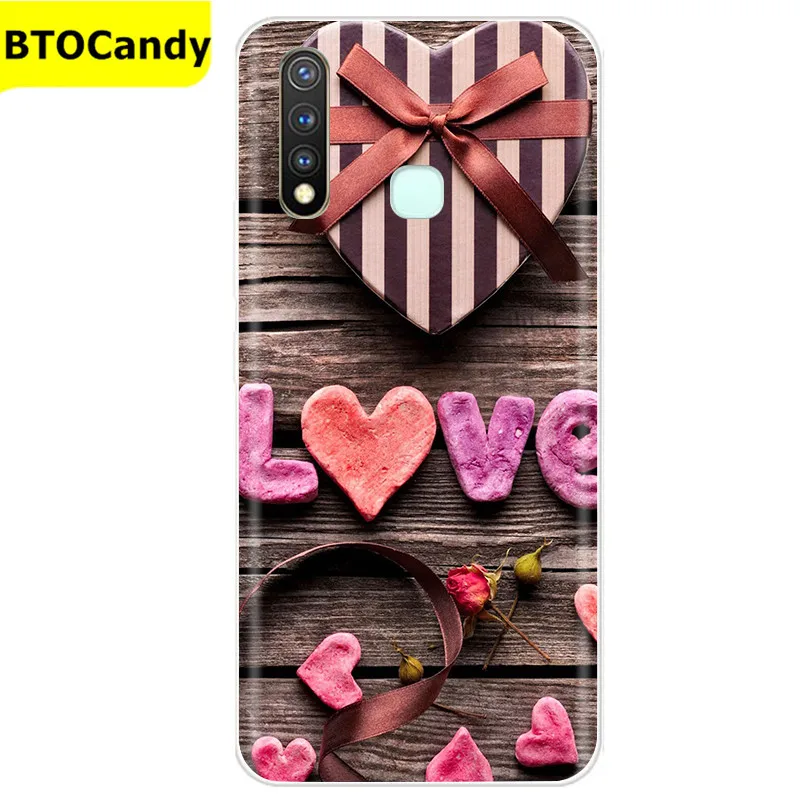For Vivo Y19 Case Silicone 6.53 Phone Back Cover Phone Case for vivo 1915 Y19 Case vivoY19 Y 19 Case Fundas Etui Bumper Coque waterproof phone bag Cases & Covers