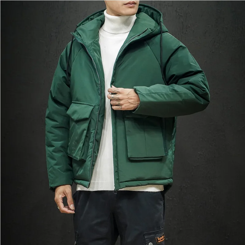 New Products Winter Cotton Coat Youth Students down Feather Cotton Jacket Cotton-padded Clothes Japanese-style Simple