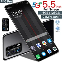 Global Version P40 Pro 5.5 Inch 6+128GB Cheap Smartphone Fingerprint ID 4800mAh 10 Core Andriod 10 Cellphone 24+48MP MTK6763