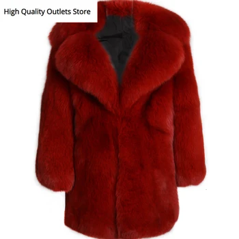 

real fur coat ladies natural fur coat full pelt fox fur coat