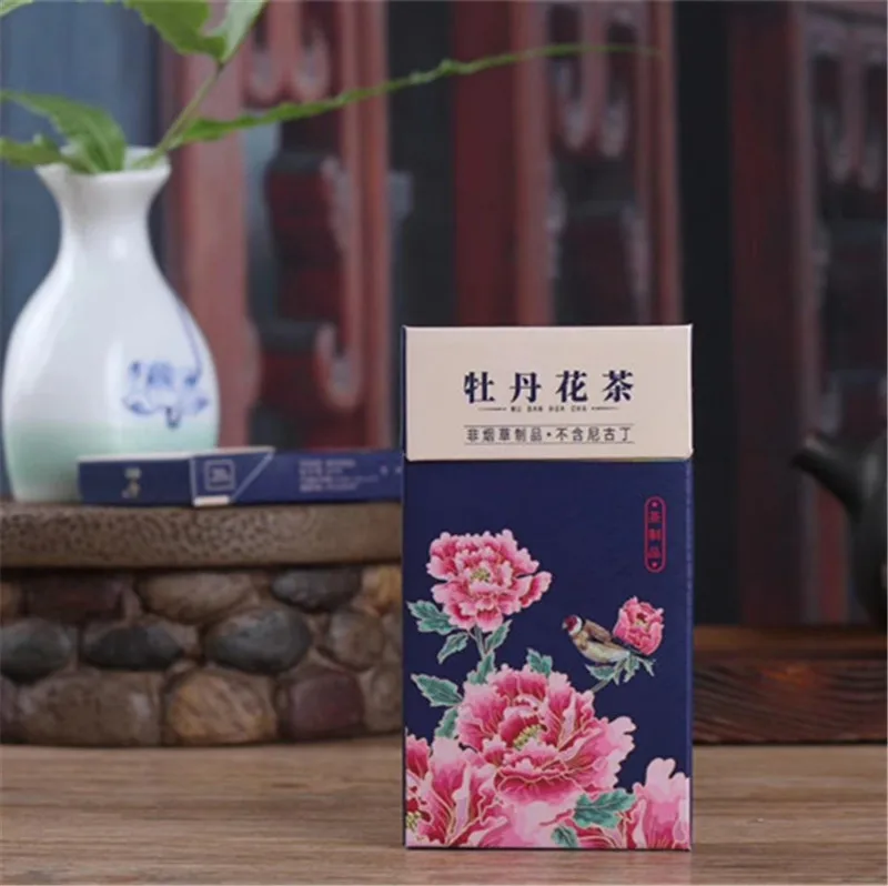 10 Packs Peony Flower with White Tea Smoke Cigarette Quit Artifact Aromatherapy Smoking and Drinking Tobacco | Дом и сад