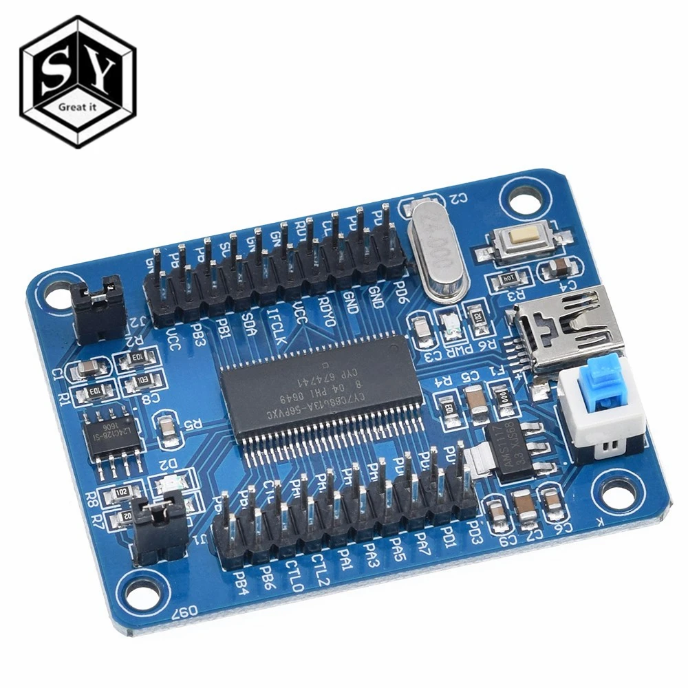 USB материнская плата EZ FX2LP CY7C68013A макетная логический анализатор с