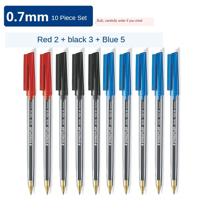 Staedtler [10 Pack] Noris Stick Ballpoint Pen Pack Of 10, Black - Foto 4