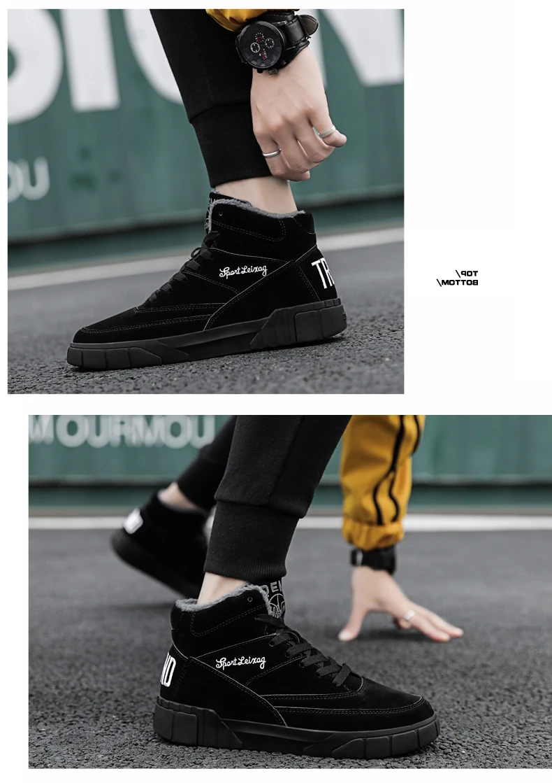 Botas hombre; мужские ботинки; Зимние ботиночки; Теплая обувь с плюшевой подкладкой; мужские повседневные кроссовки; Лидирующий бренд; Мужская обувь для взрослых; Erkek Ayakkabi
