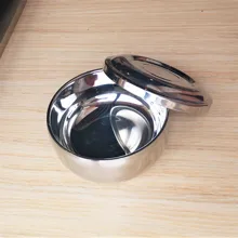Чаша для крема для бритья из нержавеющей стали, идеальное дополнение к вашему мокрому бритвенному комплекту, двухслойная гладкая Чаша для бритья