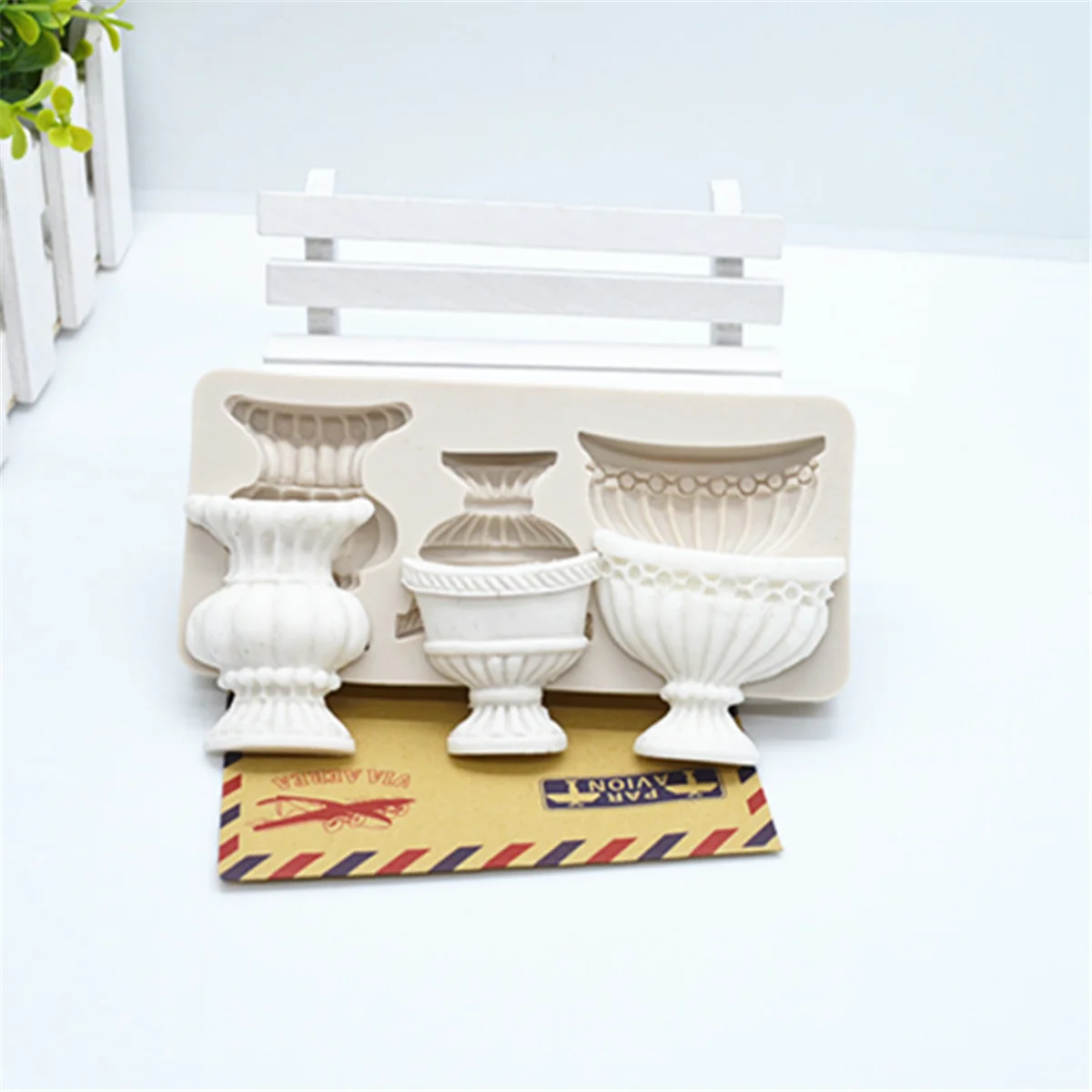 1pc Pots Fondant Cake Decorative Accessories Flower Silicone Resin Molds Cake Tools Pastry Kitchen Baking Accessories FM373