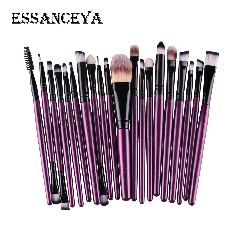 ESSANCEYA 15/20 шт./компл. набор кистей для макияжа Тени для век основа для губ Кисть для макияжа бровей, набор инструментов Pinceau de maquillage