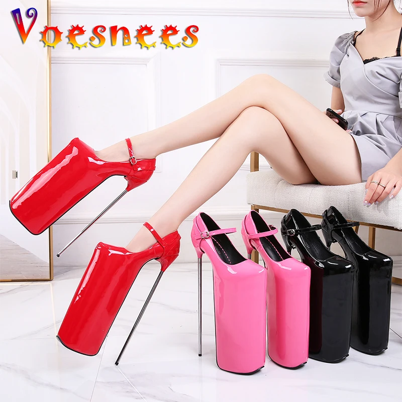 Voesnees Sexy 30Cm Metal Extreme Hoge Hakken Schoenen Vrouw Mode Platform  Pompen Vrouwen Hakken Grote Maat Stripper Fetish|Women's Pumps| - AliExpress
