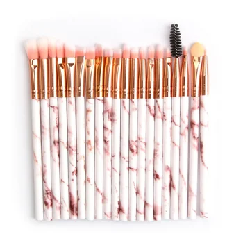 

20pcs Marbled Eye Makeup Brush Set Eye Shadow Brush Eye Blender Lip Eyeliner Eyelash Brush Concealer Brush Kit