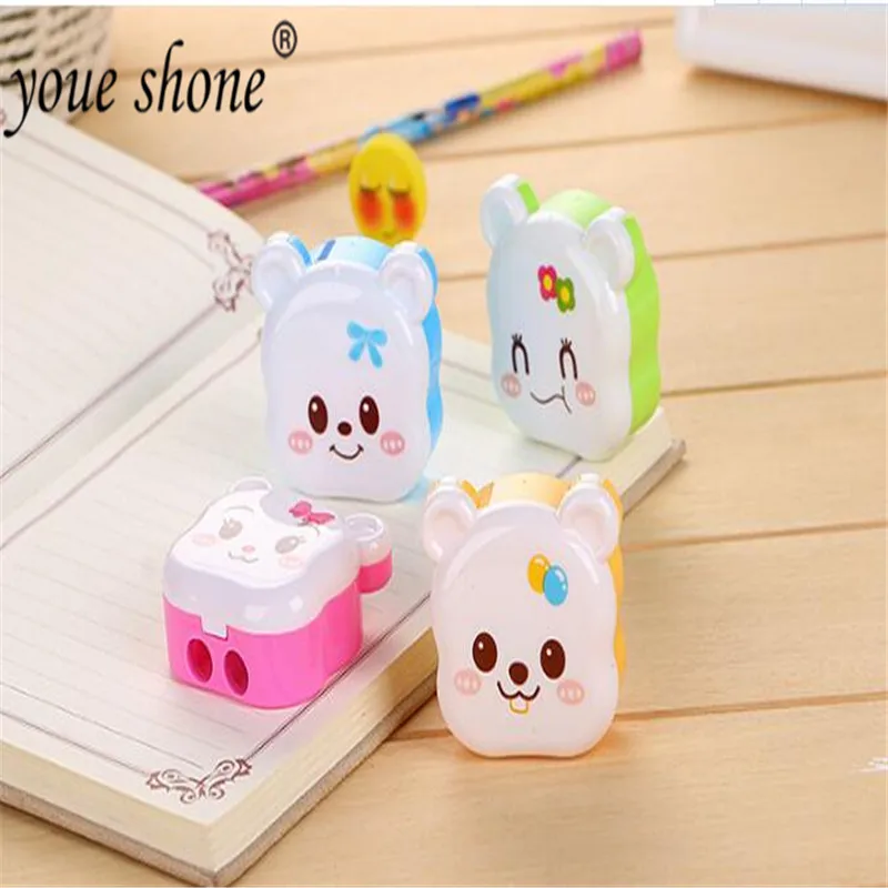 

2017year 2piece High quality cute pencil sharpener pencil sharpeners for kids
