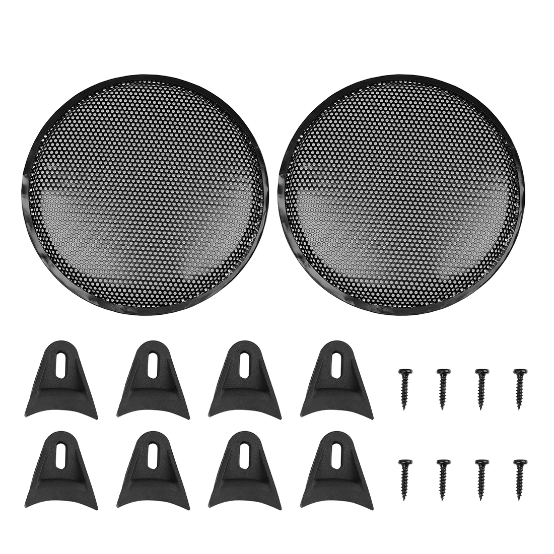Grill Cover Mesh Protector Car Speaker Net Cover Woofer Subwoofer Grill 12" 2pcs For Honda For Nissan uxcell