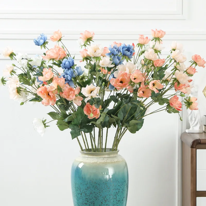 Artificial flowers for decoration Anemone Silk small bouquet flores party spring wedding mariage fake Flower | Дом и сад