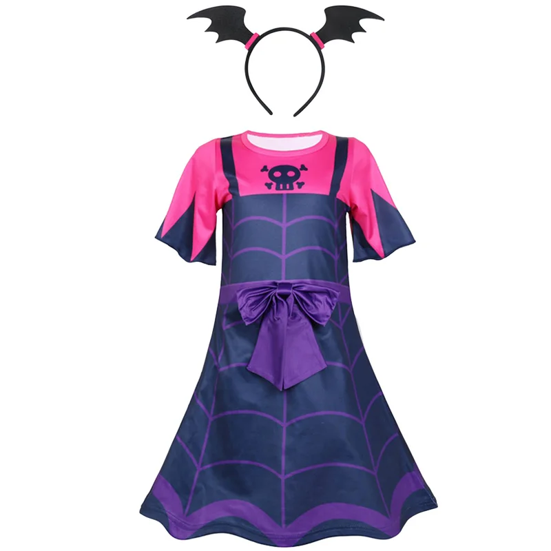G-2 Vampirina/платье для девочек на Хэллоуин; Детский карнавальный Рождественский костюм вампира; детская одежда для дня рождения; летняя одежда; аксессуары - Цвет: G-2