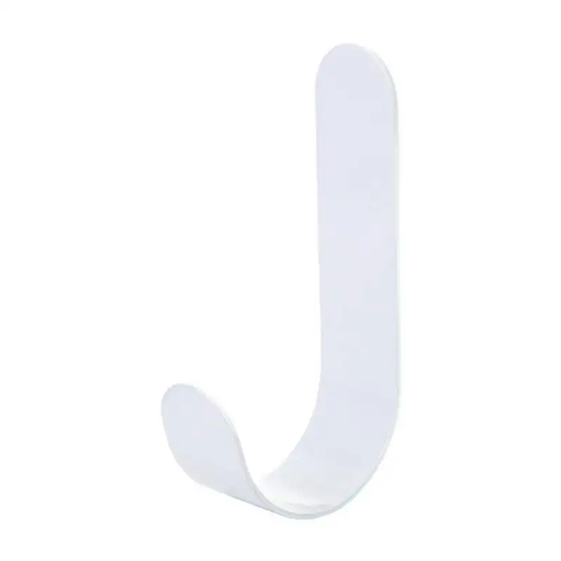 Door Hook Iron Kitchen Cabinet Clothes Home Storage Hanger Bathroom Accessories Hanging Hook Strong Adhesive Paste Wall Hooks - Цвет: W