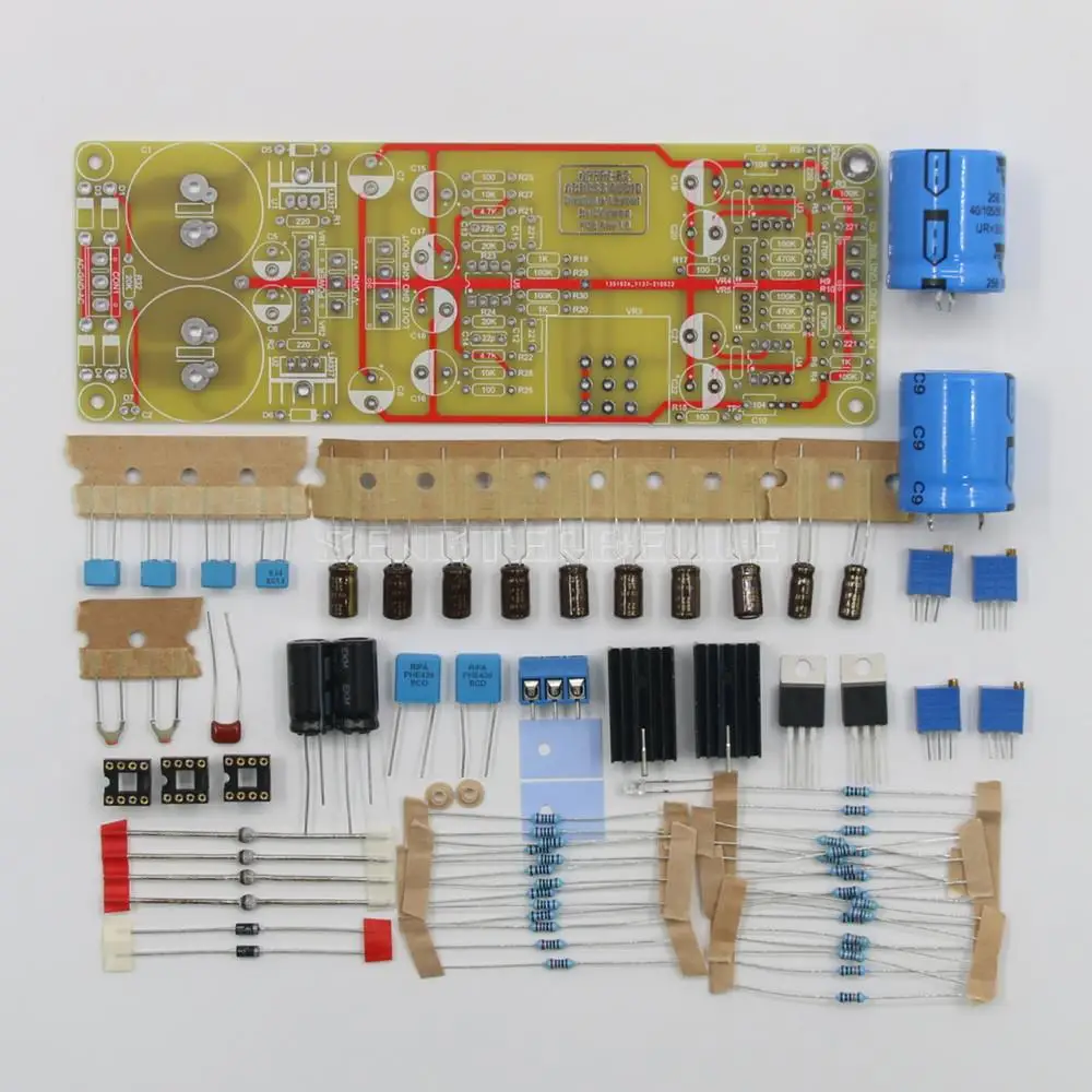 B2 Op Amp Pre-Amplifier Finished Board & DIY Kit HiFi Stereo Audio Sound Amplifier Preamp 2sa992 2sc1845 lm317 337 b647 d667 diy kits finished board fully discrete hifi tone pre pre amplifier board base on nad nad3020