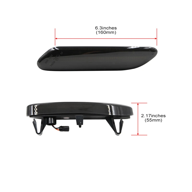 CANbus янтарные светодиодные, боковые, габаритные фонари для Mini Cooper R60 Countryman R61 Paceman 12-17 ЗАМЕНИТЬ OEM 63132221503