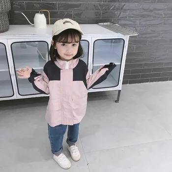 

Mihkalev Fashion baby girl windbreaker 2020 autumn children trench coat and jacket for kids clothes girls outerwear