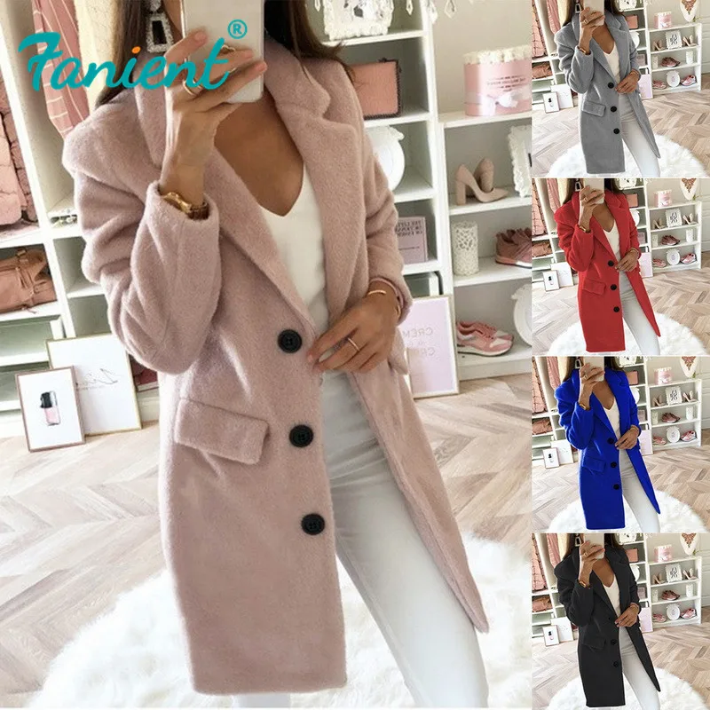 pink wool coat plus size