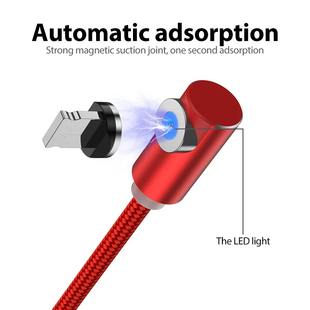 1M Magnetic Charger Cable For Xiaomi 2A Fast Charging Micro USB Type C Cable For Samsung Android Mobile Phone Cables Magnet Wire