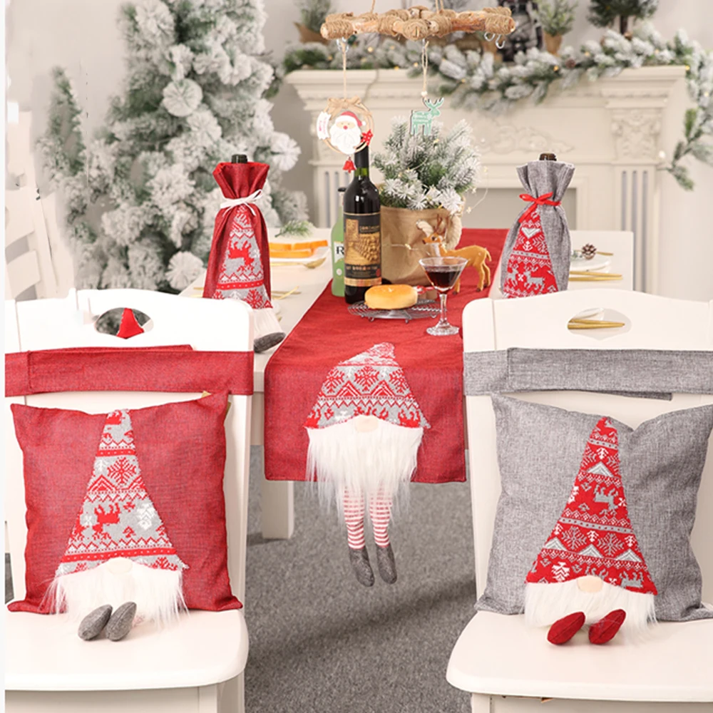 

Christmas Decoration Pillowcases linen Sofa Bed Home Decor Throw Rudolph Small Pillow Case Cushion Cover Decoration 38*38cm