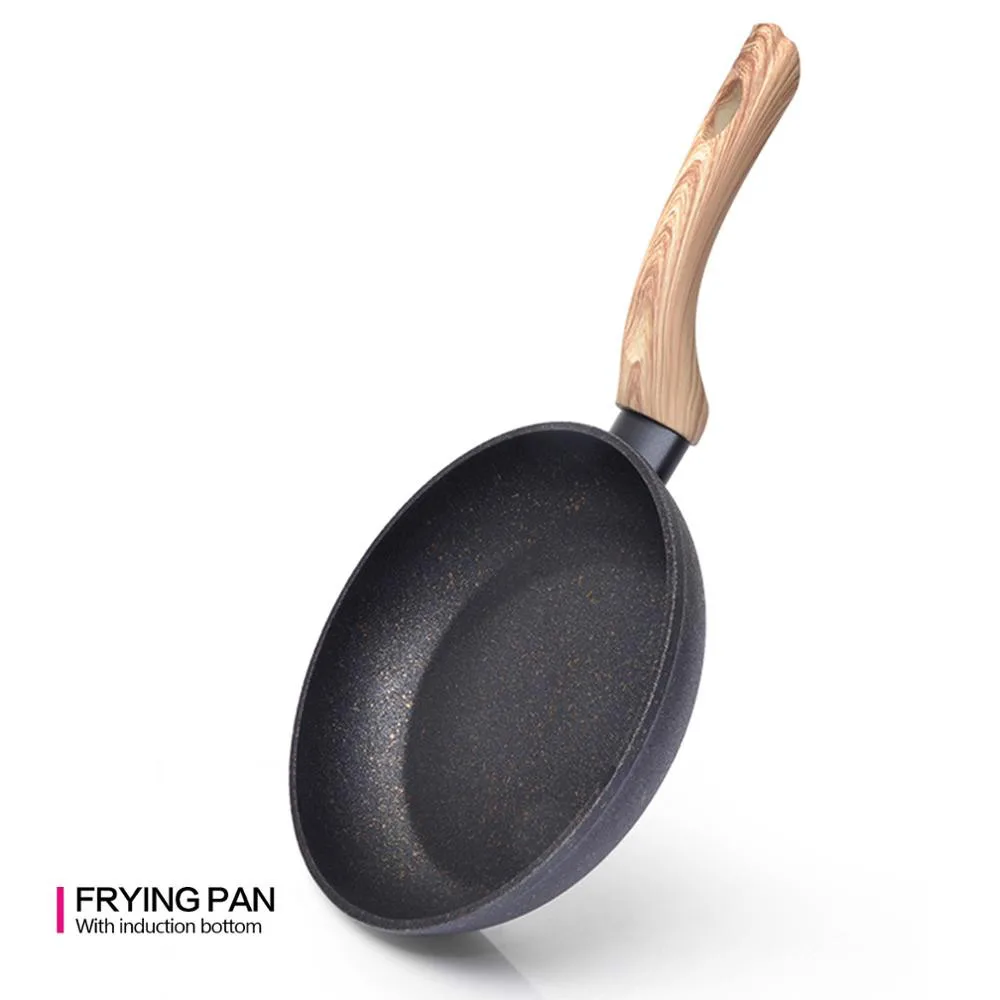 

20-24CM Black Cosmic Non-Stick Aluminum Coating for Gas Induction Cooker