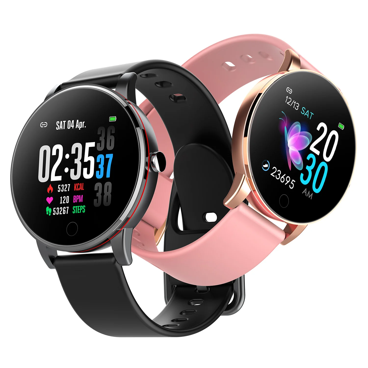 

Y9 Smart Watch Ip68 Waterproof Slim Metal Body Milanese Strap Replaceable Heart Rate Monitor Blood Pressure Smartwatch Men