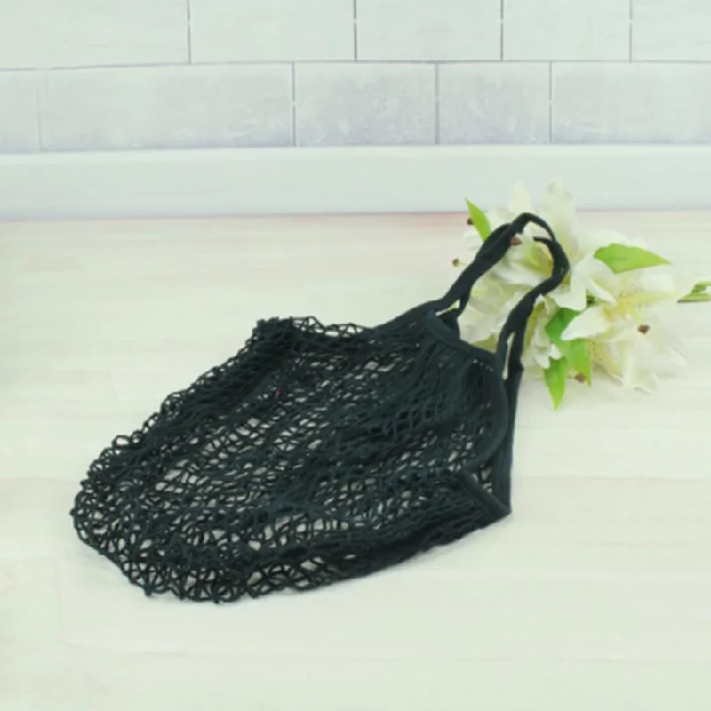 Eco-Friendly Reusable Cotton Mesh Grocery Tote Bag